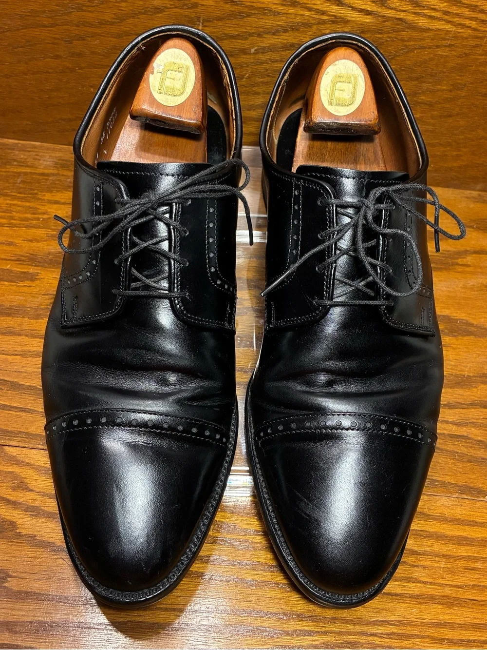 Allen Edmonds Clifton USA Made Cap Toe Derby Oxford Shoes Black Leather Men’s 11